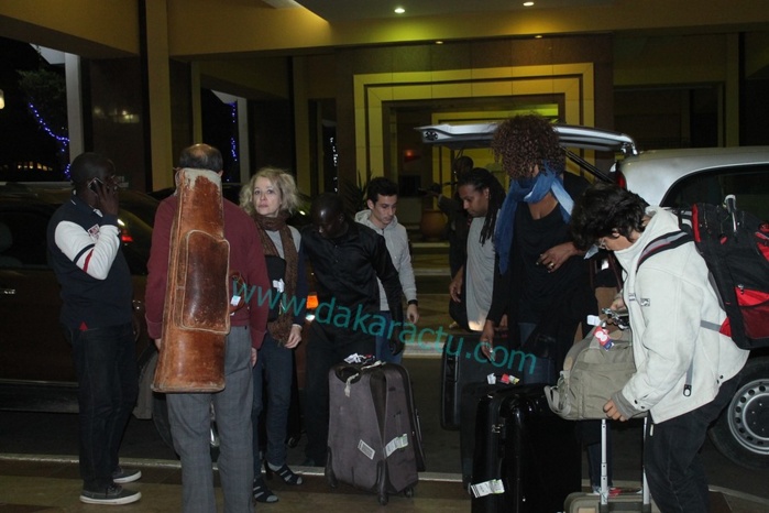 Les images de l'arrivée du mythique groupe Kassav à l'aeroport Senghor