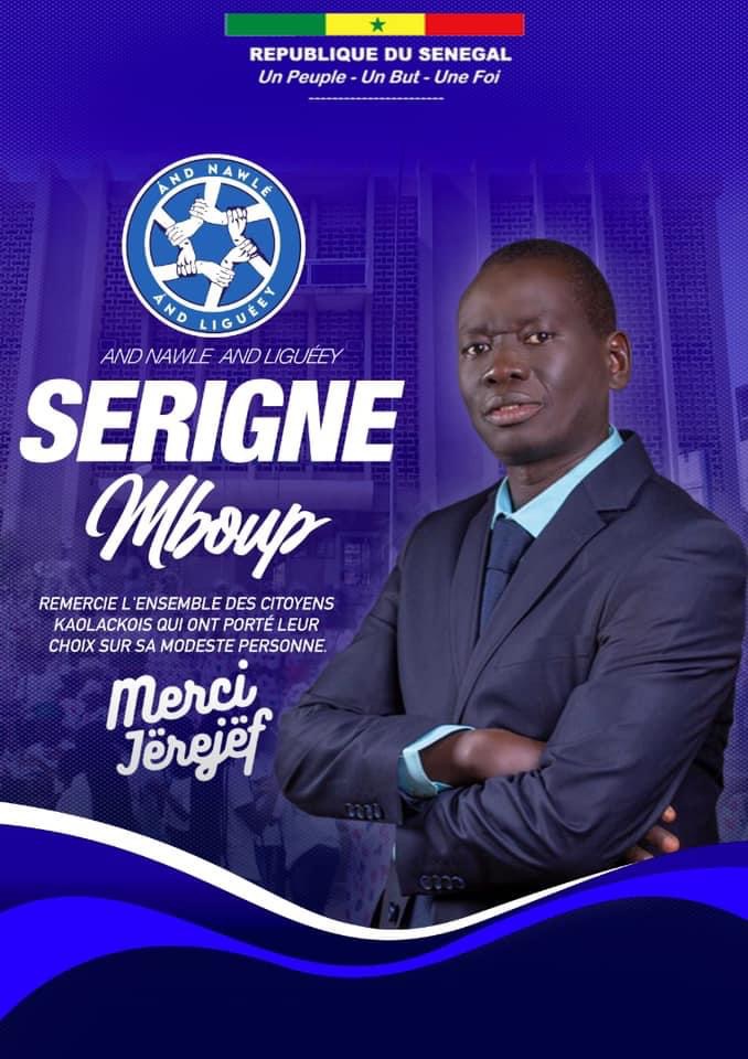Kaolack : Serigne Mboup sort officiellement victorieux avec 35.054 voix.
