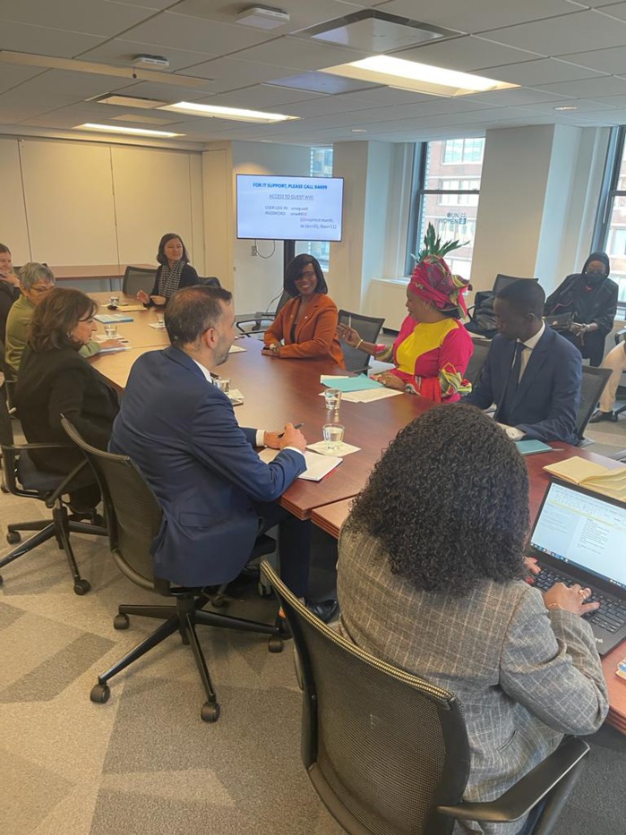 New York : Ndeye Sali Diop Dieng et la Directrice Exécutive d'Onufemmes passent en revue la qualité des relations entre l'Institutio et ses pays partenaires New York : Ndeye Sali Diop Dieng et la Directrice Exécutive d'Onufemmes passent en revue la qualité des relations entre l'Institutio et ses pays partenaires