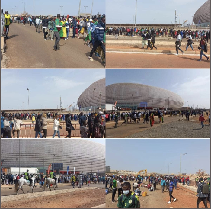 À quelques heures de Sénégal-Égypte : Du beau monde à l'extérieur du Stade Me Abdoulaye Wade.