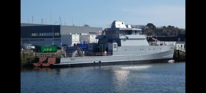 France : mise à l'eau du premier des trois OPV 58S de la marine sénégalaise en présence du Chef d'État-major de la Marine Oumar Wade France : mise à l'eau du premier des trois OPV 58S de la marine sénégalaise en présence du Chef d'État-major de la Marine Oumar Wade