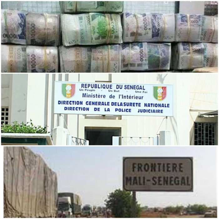Interpellation de trois individus pour transport transfrontalier de fonds : La police sénégalaise ouvre une enquête sur une saisie de près de 2 milliards à Kidira