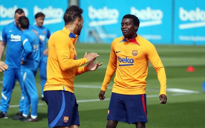 FC Barcelone : Moussa Wagué de retour à l’entrainement collectif… FC Barcelone : Moussa Wagué de retour à l’entrainement collectif…