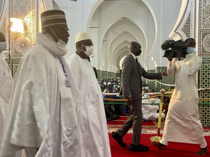 Korité 2022 : Macky Sall est arrivé à la grande mosquée de Dakar.
