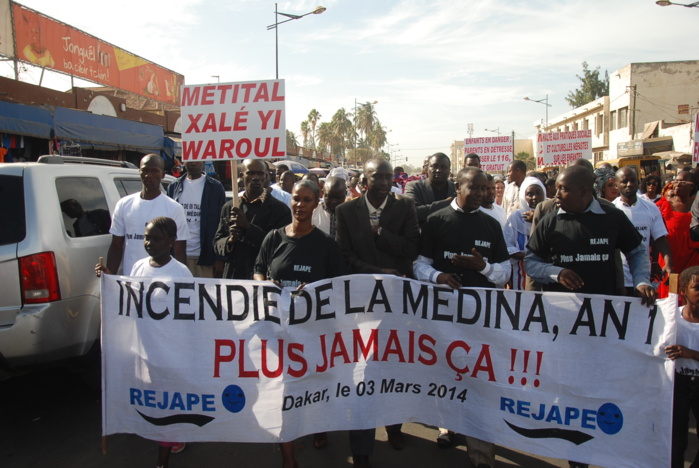 Décès de 3 enfants suite  à un incendie à Kaolack Le REJAPE demande aux autorités de situer les responsabilités et de renforcer la protection des enfants