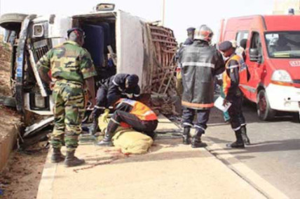 Kaolack / Gamboul : Un accident fait 5 morts et 5 blessés dont 2 graves.
