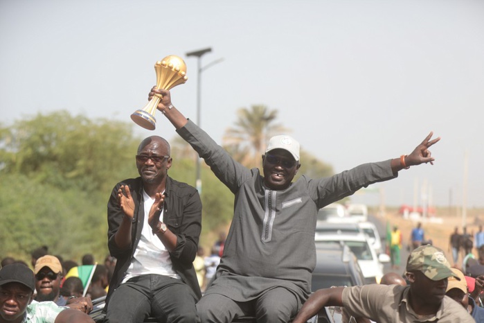 LES IMAGES du Walo et du Fouta en liesse pour la tournée du trophée de la CAN LES IMAGES du Walo et du Fouta en liesse pour la tournée du trophée de la CAN