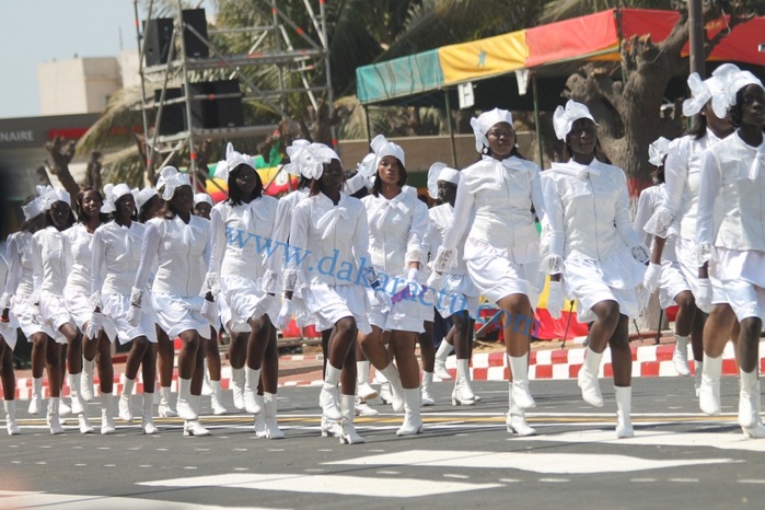 54éme anniversaire de l’accession du Sénégal à la souveraineté internationale :  Les majorettes de l’institution  notre dame donnent le ton