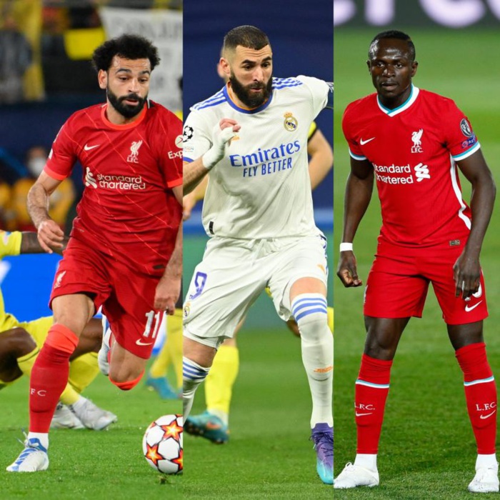 Football : La finale de la Ligue des champions, un enjeu en Or pour Mané, Benzema et Salah…