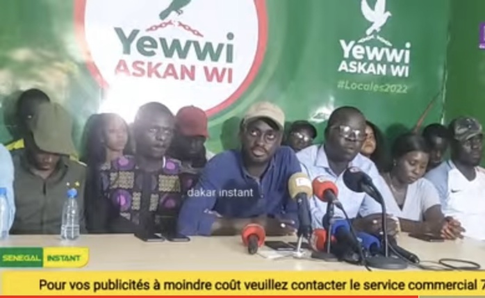 Yewwi Askan Wi : Le coup de gueule des jeunes de la coalition pour exiger la libération de leurs leaders. Yewwi Askan Wi : Le coup de gueule des jeunes de la coalition pour exiger la libération de leurs leaders.