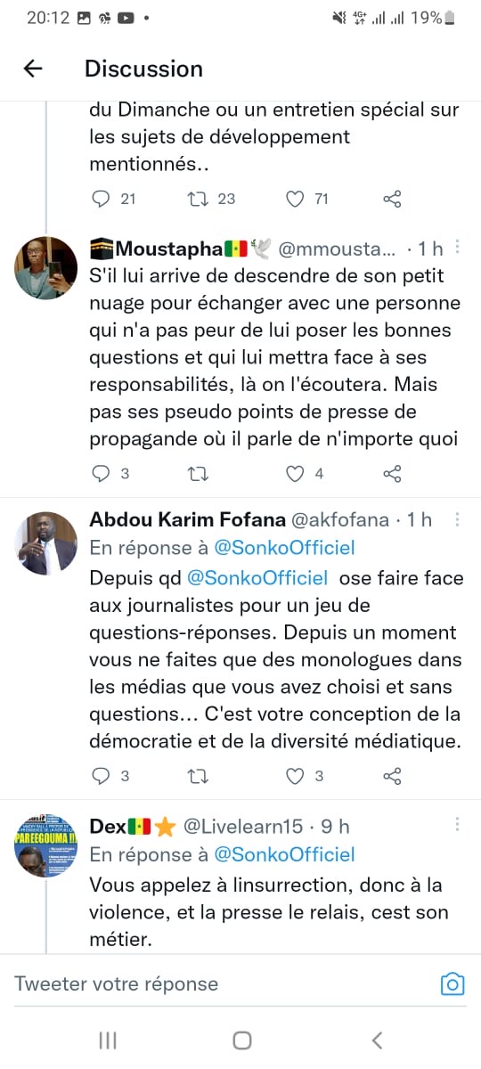 Manif du 17 juin : Sonko invite la presse à relever le débat, Mamoudou I. Kane l'invite au jury du dimanche.