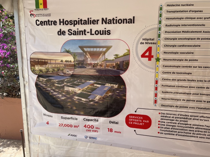 Centre hospitalier national de Saint-Louis : Une infrastructure sanitaire de niveau 4 au cœur de la première capitale du Sénégal. Centre hospitalier national de Saint-Louis : Une infrastructure sanitaire de niveau 4 au cœur de la première capitale du Sénégal.