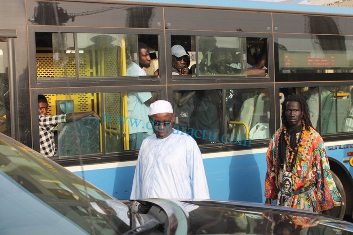 Les images de la visite de Abdoulaye Wade à la mosquée Mazalikoul Jinnan