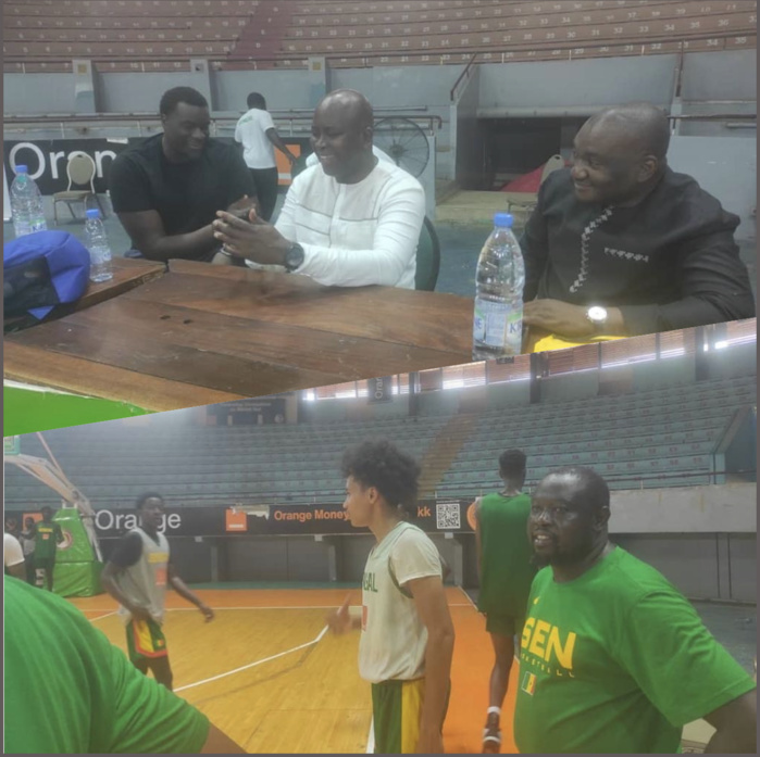 Préparation Afrobasket masculin U20 : Le coach des Lions, Ngagne Desagana, en visite chez les Lionceaux… Préparation Afrobasket masculin U20 : Le coach des Lions, Ngagne Desagana, en visite chez les Lionceaux…