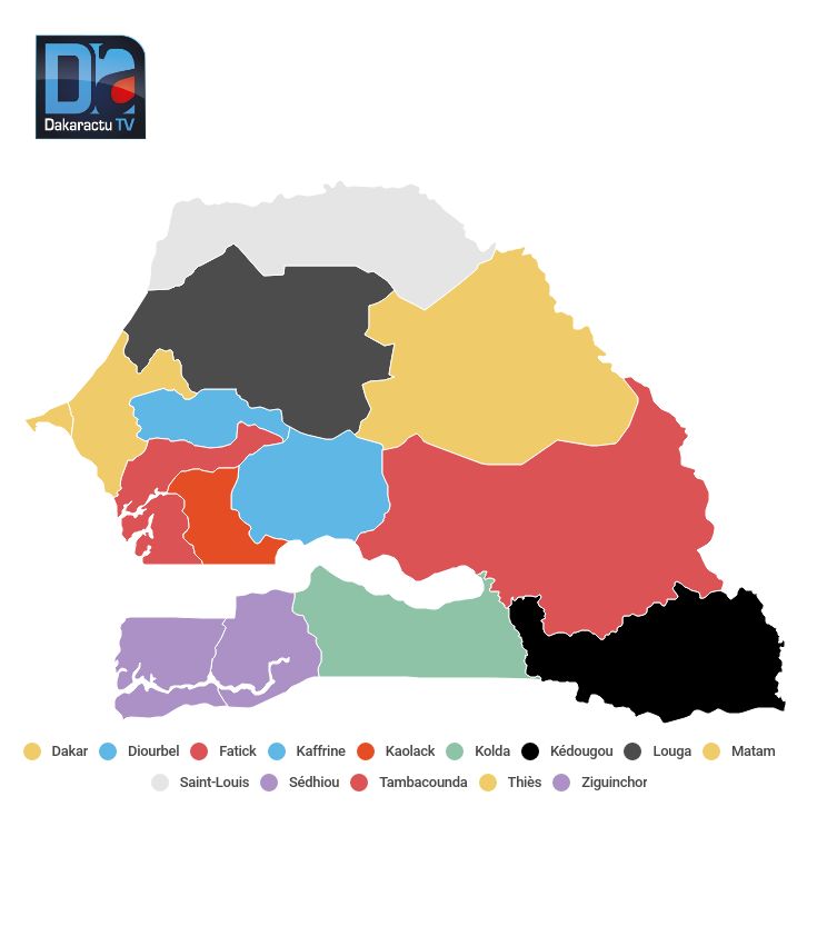 [Infographies ] Sénégal/Législatives 2022 : Voici les résultats provisoires issus des départements du pays.