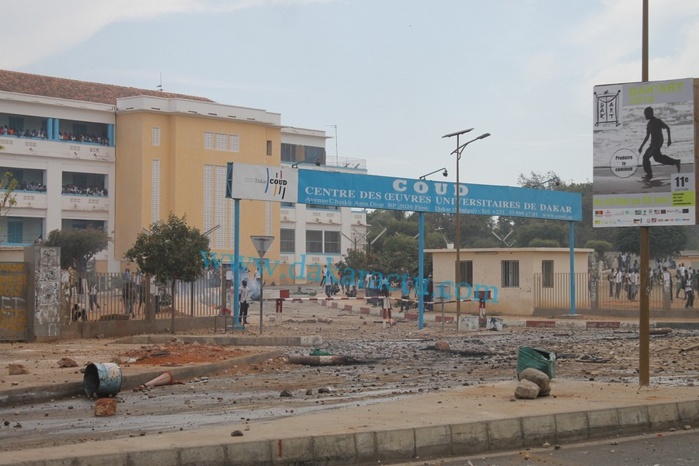 Les images des échaffourées à l'université Cheikh Anta Diop entre étudiants et forces de l'ordre