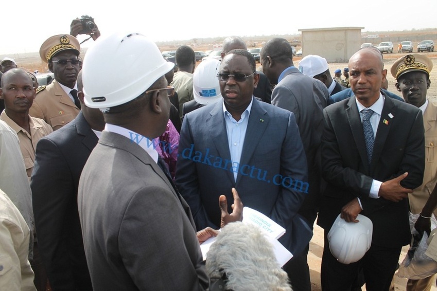 Les images de la visite de chantier du Président Macky Sall à Diamniadio