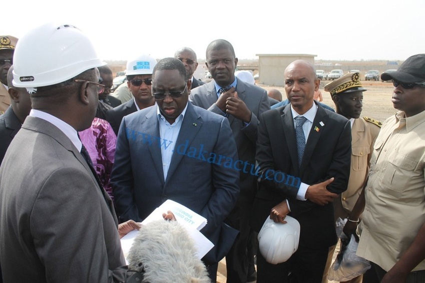Les images de la visite de chantier du Président Macky Sall à Diamniadio