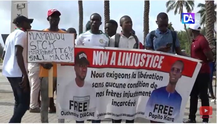Marche pour la Libération de Outhmane Diagne, Papito et Cie : les activistes menacent de descendre dans la rue de façon continue... Marche pour la Libération de Outhmane Diagne, Papito et Cie : les activistes menacent de descendre dans la rue de façon continue...