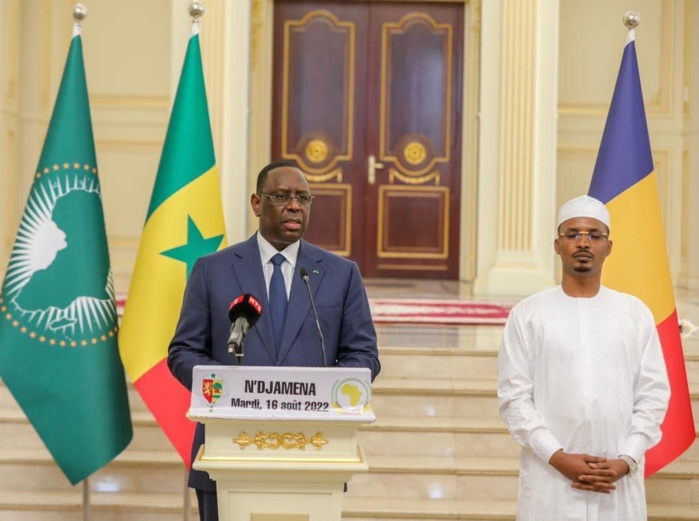 Processus de paix au Tchad / Macky Sall au président Mahamad Idriss D. Itno : « Votre pays,  Mr le président, vous pouvez en être fier, il a beaucoup apporté dans cette direction… »