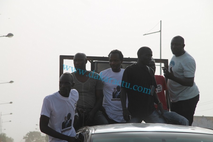 Sanekh et le groupe "soleil levant" à l'accueil du président Macky Sall à Thies