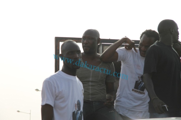 Sanekh et le groupe "soleil levant" à l'accueil du président Macky Sall à Thies