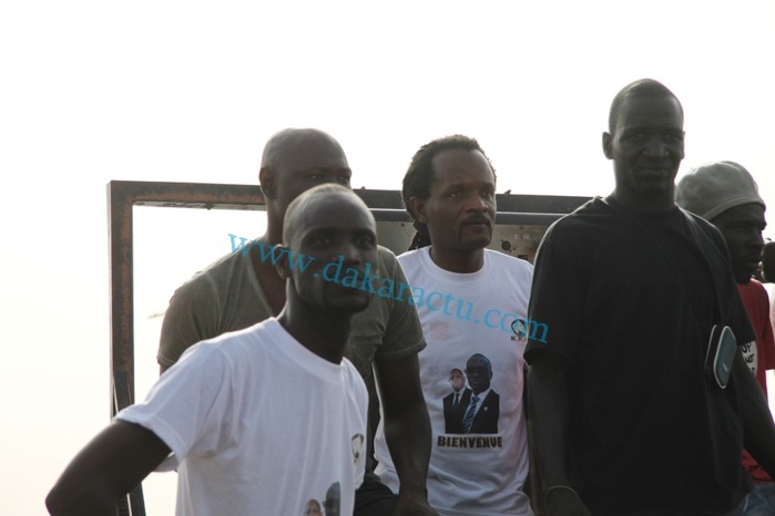 Sanekh et le groupe "soleil levant" à l'accueil du président Macky Sall à Thies