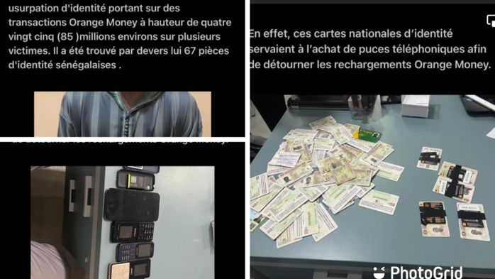 Thiès : A.Sall (-24 ans), le présumé auteur d'escroquerie via Orange money estimée à 85 millions FCFA, arrêté à Tivaouane Thiès : A.Sall (-24 ans), le présumé auteur d'escroquerie via Orange money estimée à 85 millions FCFA, arrêté à Tivaouane