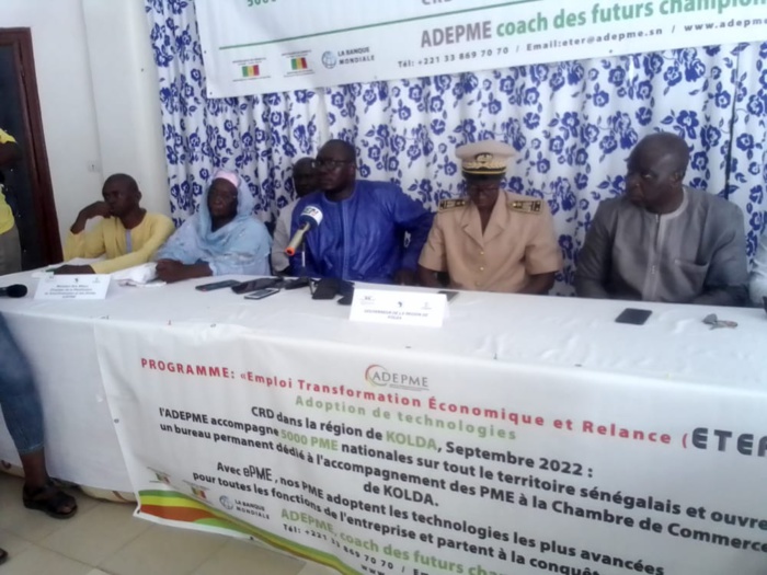KOLDA: l'ADEPME sensibilise les acteurs économiques sur le programme ETER visant la compétitivité des PME via l'adoption technologique. KOLDA: l'ADEPME sensibilise les acteurs économiques sur le programme ETER visant la compétitivité des PME via l'adoption technologique.