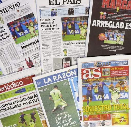 La presse espagnole dépitée