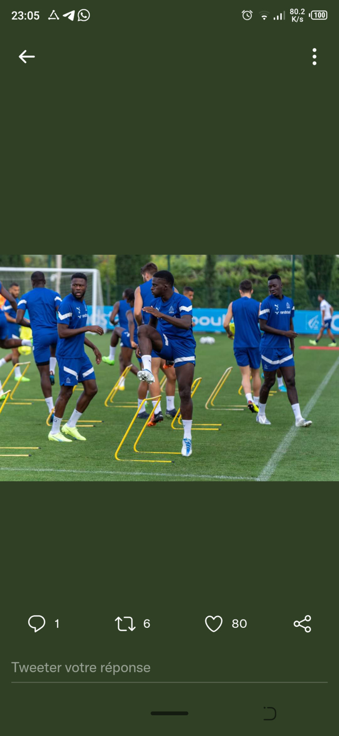Marseille : Bamba Dieng de retour à l'entraînement collectif... Marseille : Bamba Dieng de retour à l'entraînement collectif...