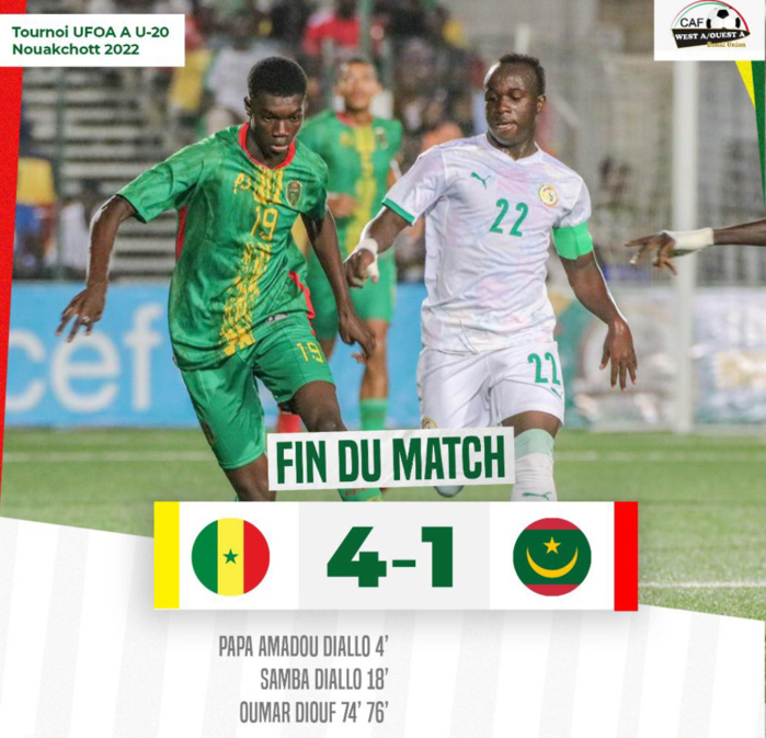UFOA-A U20 : Le Sénégal se hisse en finale et décroche sa qualification pour la CAN 2023... UFOA-A U20 : Le Sénégal se hisse en finale et décroche sa qualification pour la CAN 2023...