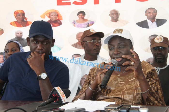 Les images de la conférence de presse de Mimi Touré