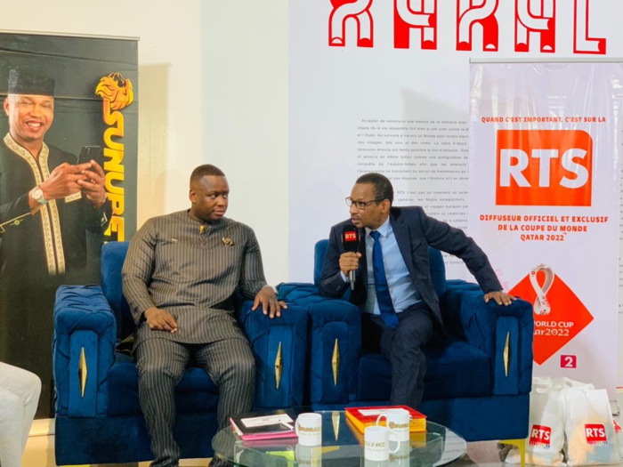 Coupe du monde FIFA Qatar 2022| signature contrat sponsoring entre SUNUBET et la Radiotélévision Sénégalaise (RTS)