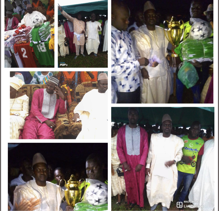 Parrain de la finale du tournoi de football de Keur Serigne Bassirou : Bamba Mbodj gâte la jeunesse sportive de Thiaré. Parrain de la finale du tournoi de football de Keur Serigne Bassirou : Bamba Mbodj gâte la jeunesse sportive de Thiaré.