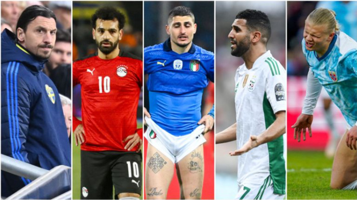 Mondial 2022 : Salah, Ibrahimovic, Haaland…. Les 50 grands joueurs qui ne seront pas au Qatar... Mondial 2022 : Salah, Ibrahimovic, Haaland…. Les 50 grands joueurs qui ne seront pas au Qatar...