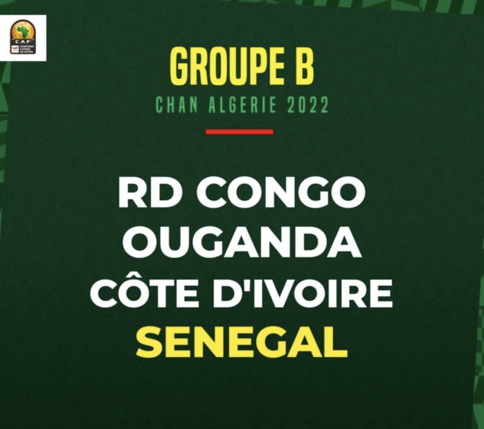 Tirage au sort CHAN 2023 : Le Sénégal atterrit dans la poule B avec la Côte d’Ivoire, la RDC et l’Ouganda… Tirage au sort CHAN 2023 : Le Sénégal atterrit dans la poule B avec la Côte d’Ivoire, la RDC et l’Ouganda…