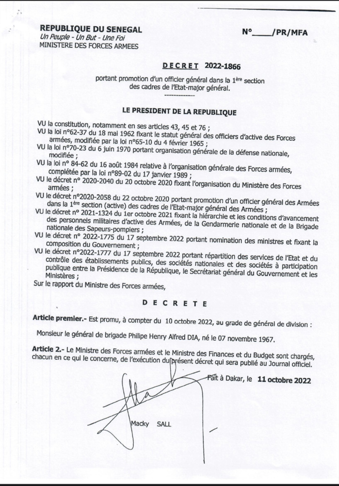 SÉNÉGAL : Le président Macky Sall signe plusieurs décrets de nomination. (DOCUMENTS) SÉNÉGAL : Le président Macky Sall signe plusieurs décrets de nomination. (DOCUMENTS)