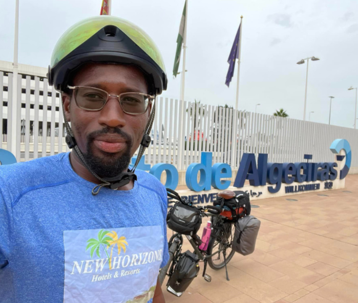 « Route de la soif et de l’espoir » / Paris-Dakar à vélo : Avec 2.900 km déjà parcourus, Bamba Ndiaye est au Maroc…