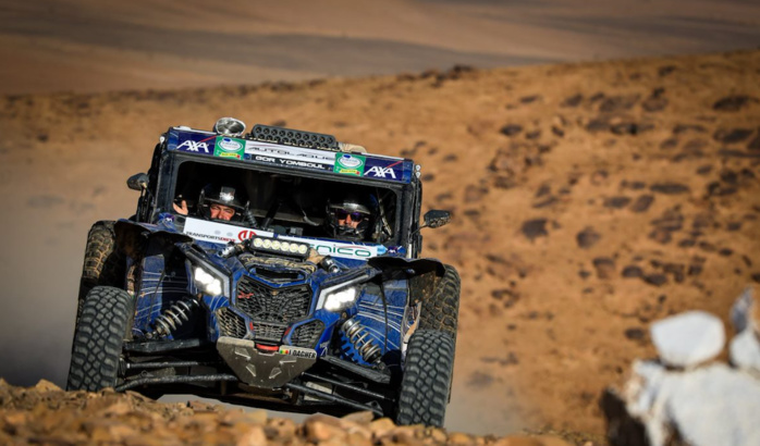 4eme étape Africa Eco Race : À bord de leur SSV, les sénégalais s’emparent de la deuxième place du classement général…