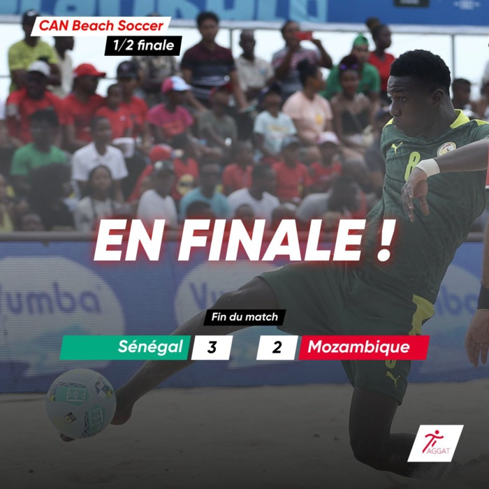 CAN Beach Soccer 2022 : Le Sénégal renverse le Mozambique, retrouve l’Egypte en finale et se qualifie pour le mondial… CAN Beach Soccer 2022 : Le Sénégal renverse le Mozambique, retrouve l’Egypte en finale et se qualifie pour le mondial…