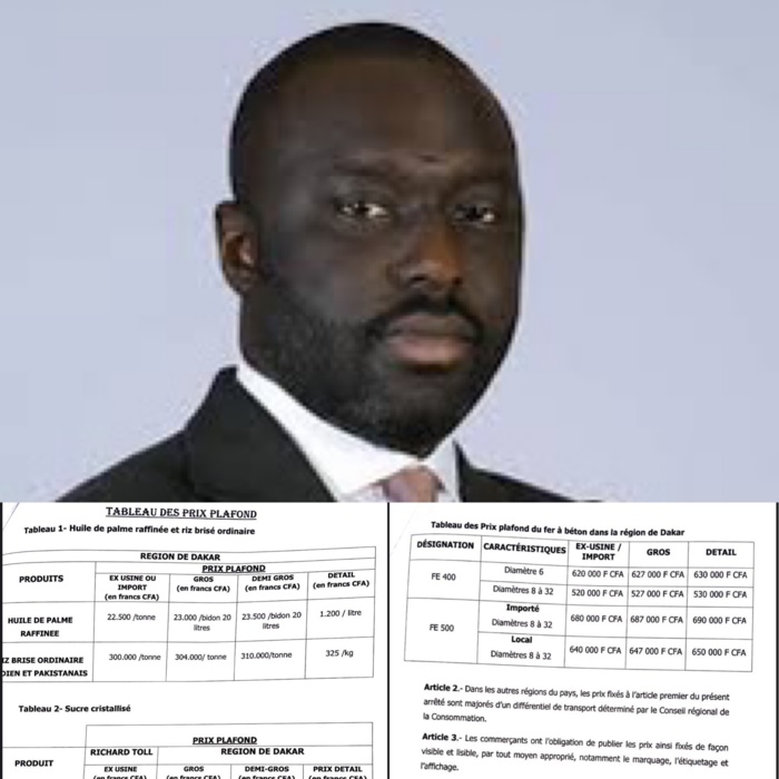 Réduction des denrées de première nécessité : Le ministre du commerce fixe les prix à Dakar… Réduction des denrées de première nécessité : Le ministre du commerce fixe les prix à Dakar…