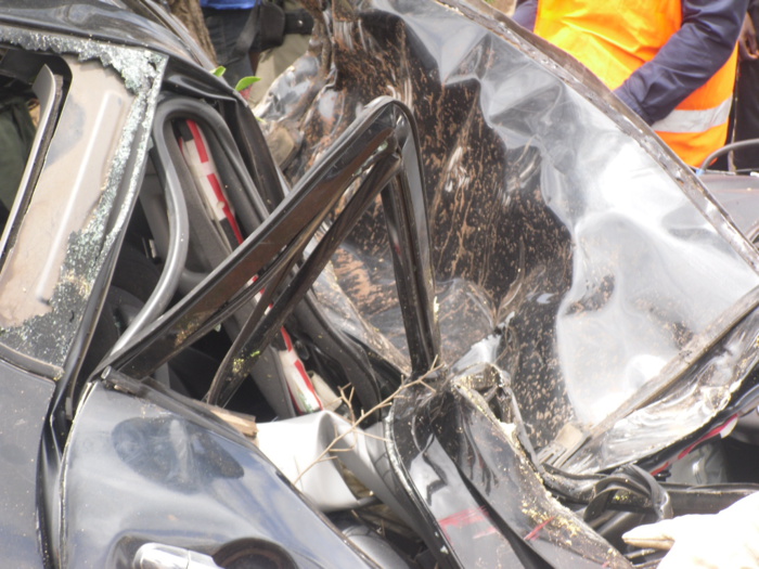 Les images de l'accident de Bambey qui a fait 2 morts et 3 blessés graves