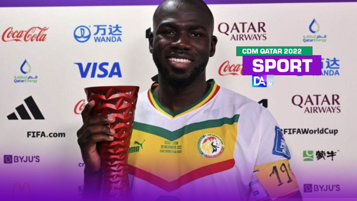 CDM 2022 : buteur contre l’Équateur, Kalidou Koulibaly désigné homme du match ! CDM 2022 : buteur contre l’Équateur, Kalidou Koulibaly désigné homme du match !
