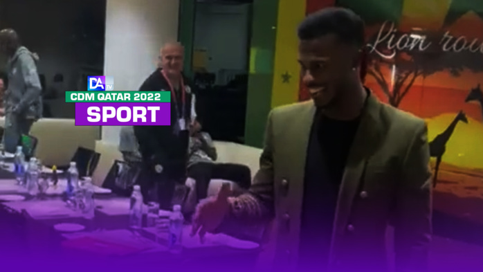 Angleterre vs Sénégal : Diao Keïta Baldé est venu encourager ses coéquipiers au Qatar…