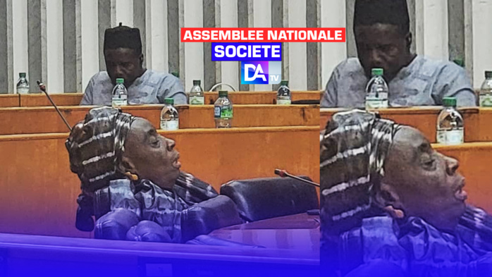 Insolite à l'Assemblée nationale : La députée de Wallu, Fatou Gaye, surprise dans les bras de Morphée en pleine session budgétaire Insolite à l'Assemblée nationale : La députée de Wallu, Fatou Gaye, surprise dans les bras de Morphée en pleine session budgétaire