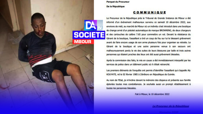 Mbour: le parquet fait état de 02 morts et de 03 blessés...(Procureur de Mbour)