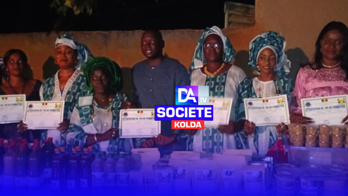 Autonomisation des femmes à Kolda : 80 récipiendaires reçoivent leur attestation de transformation de produits locaux.