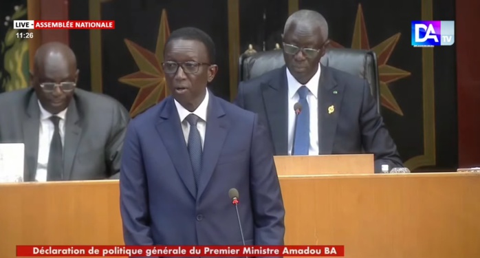 Sénégal : l’allocution du Premier ministre, Monsieur Amadou Ba prononcée lors de la séance plénière consacrée à la Déclaration de Politique générale Sénégal : l’allocution du Premier ministre, Monsieur Amadou Ba prononcée lors de la séance plénière consacrée à la Déclaration de Politique générale