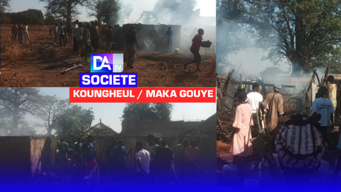 Koungheul / Maka Gouye : Plusieurs cases partent en fumée. Koungheul / Maka Gouye : Plusieurs cases partent en fumée.